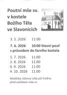 Poutní mše sv. v kostele Božího Těla ve Slavonicích 1