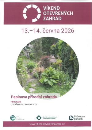 přírodní zahrada v létě